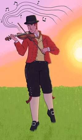 Full body - complex design - full color - complex colors - shaded - simple background (quality is severely crunched. Thanks carrd -_-)